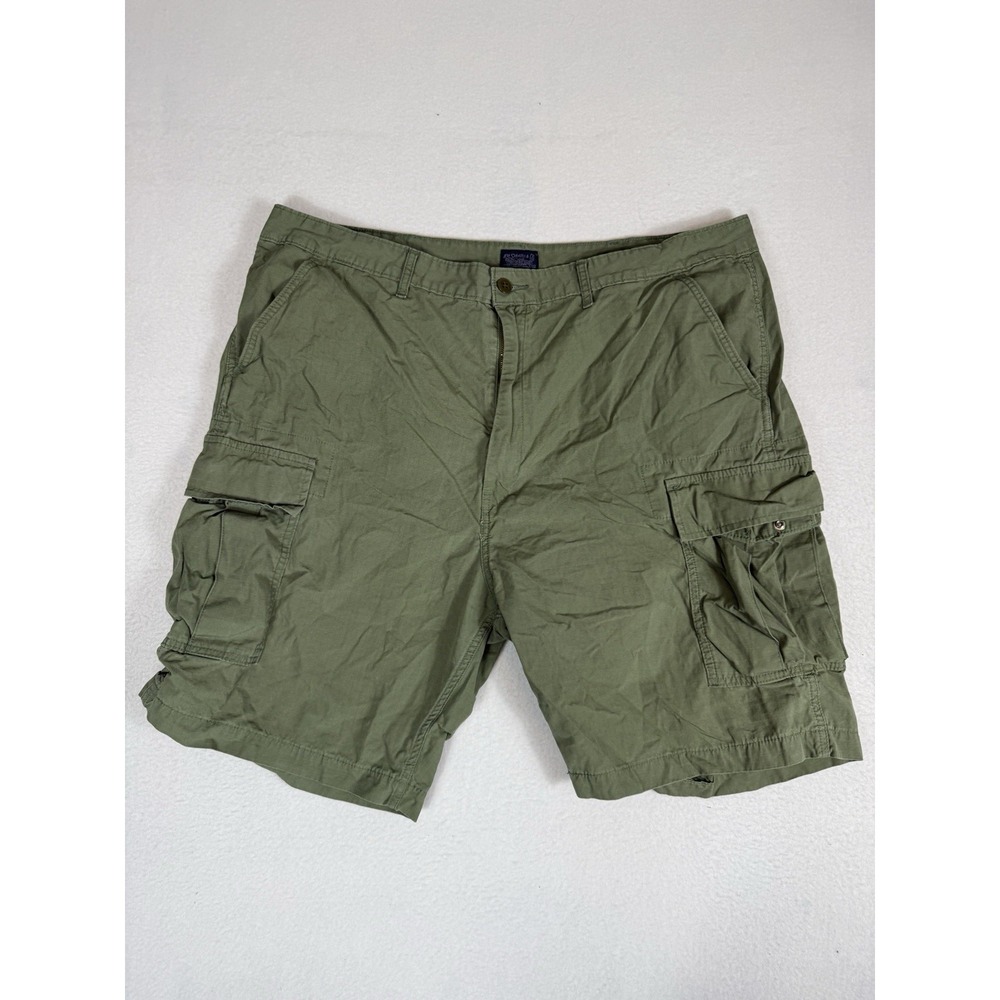 Vintage Levis Cargo Shorts Mens 42 Olive Green Cotton Relaxed Casual Military